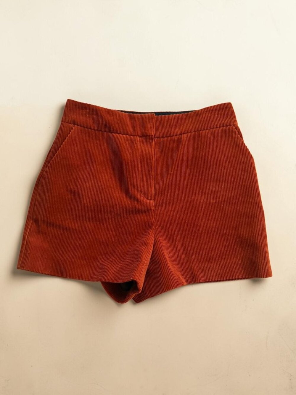 MAJE Copper Velvet Feel Shorts Size 40 / US Large